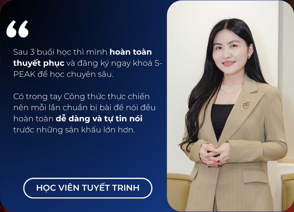 Testimonial học viên Tuyết Trinh: có công thức thực chiến để chuẩn bị bài nói dễ dàng và tự tin hơn
