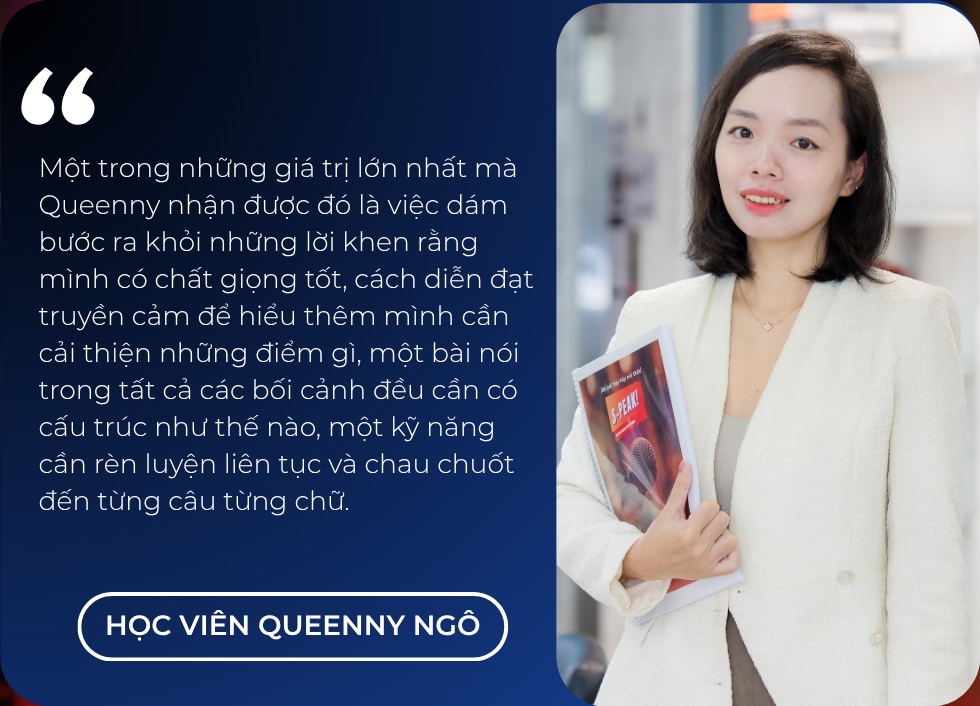 Testimonial học viên Queenny Ngô: hiểu cần cải thiện cấu trúc, kỹ năng và sự chau chuốt trong từng câu chữ